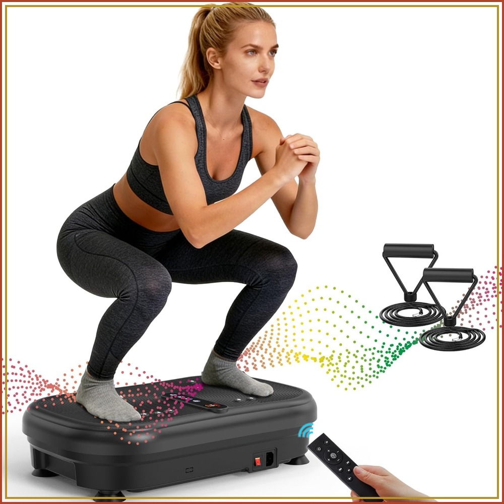 Home Gym Weight Machine - Plataforma de Vibração AXV para Exercícios,