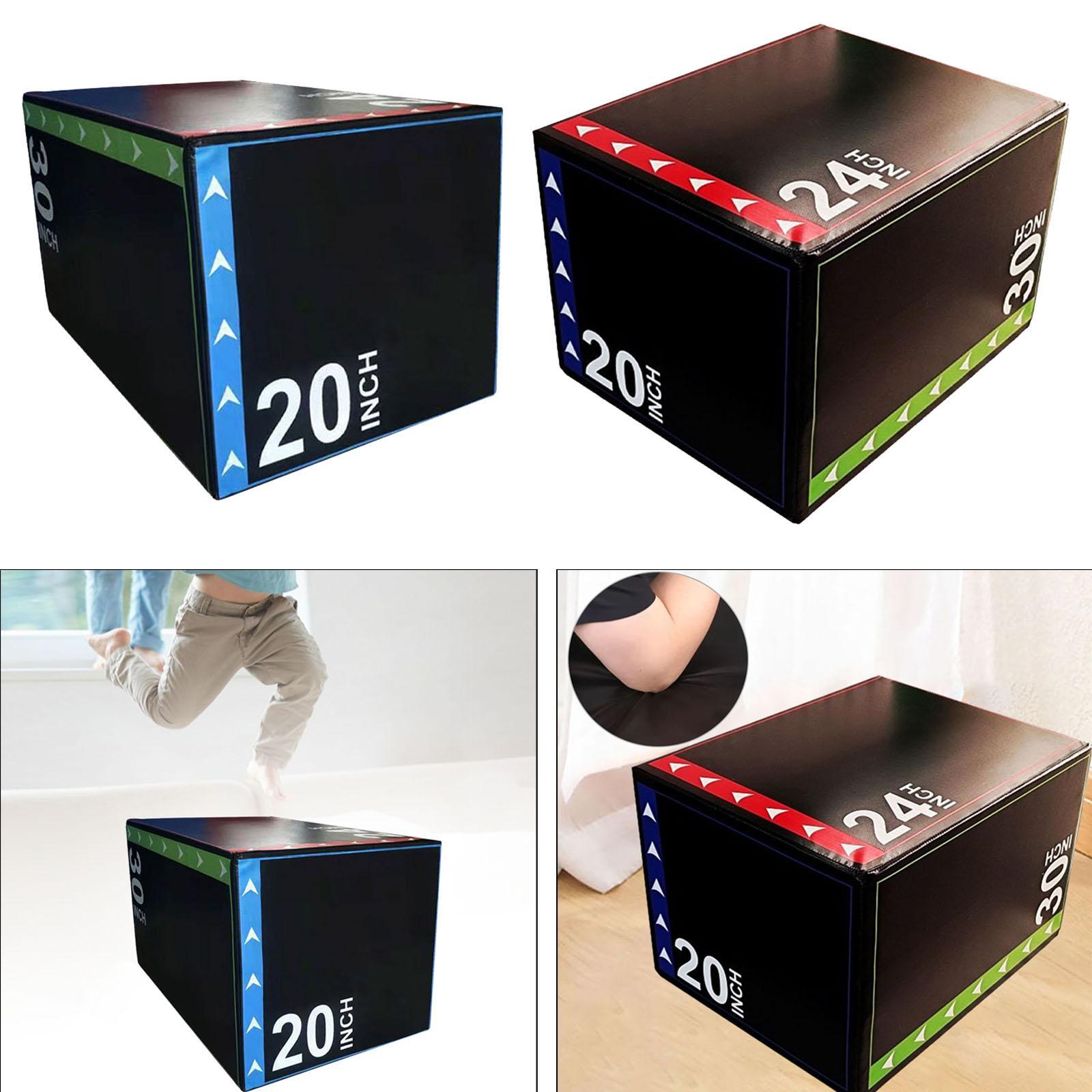 Home Gym Equipment Set - 3-em-1 caixa de salto fotométrica para