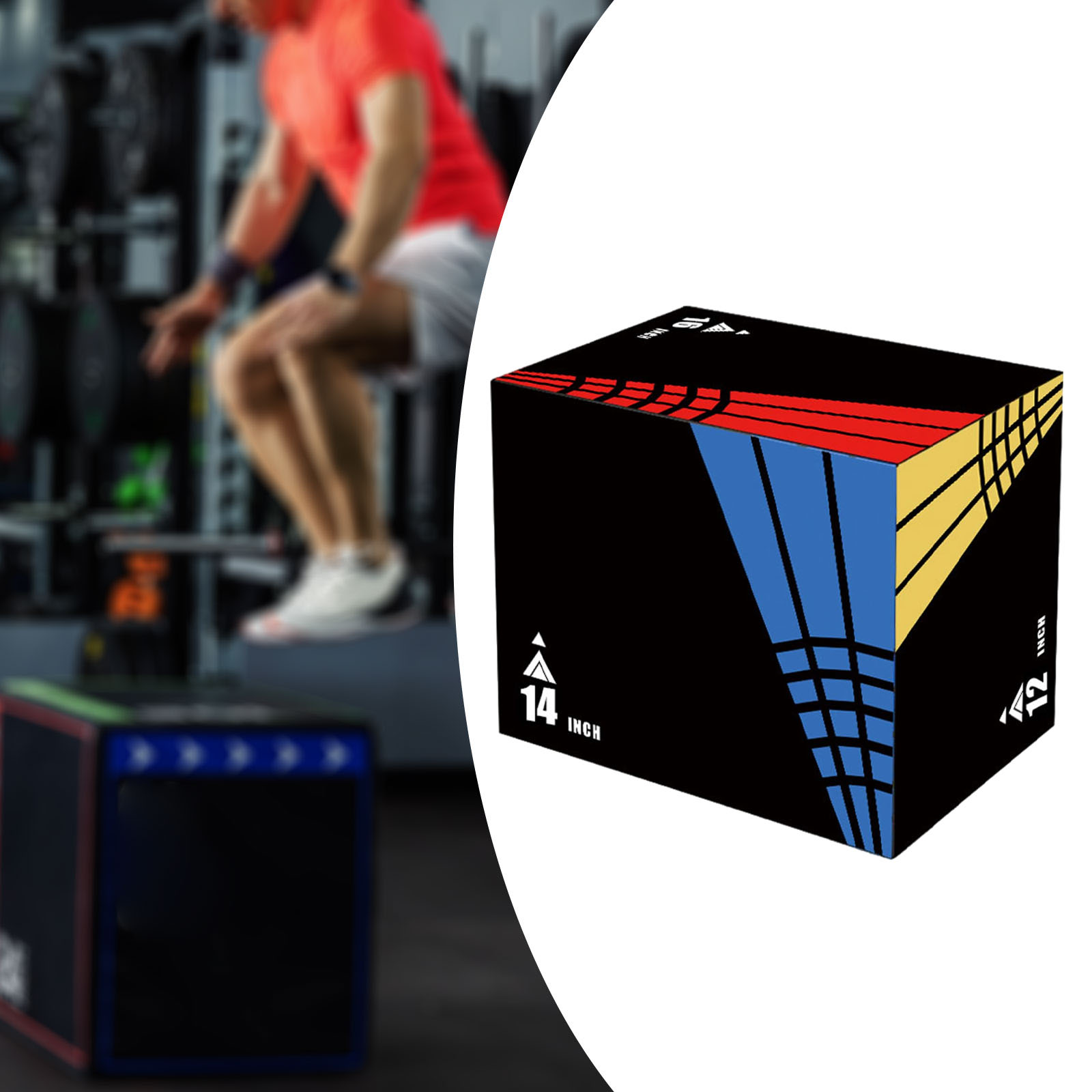 3-em-1 caixa de salto fotométr - Home Gym Equipment Set avaliação e preço