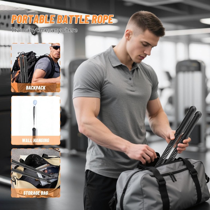 Corda de Combate Sem Fio, Conj - Home Gym Equipment Set avaliação e preço