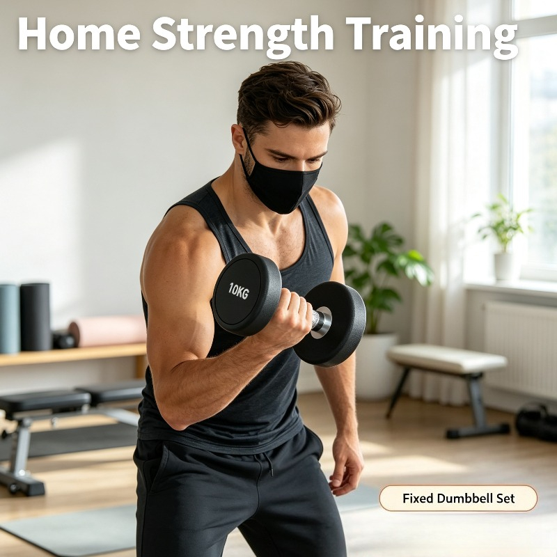Conjunto de Halteres Fixos 5kg - Home Gym Equipment Set avaliação e preço
