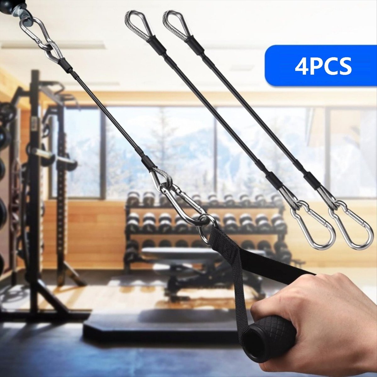 ABPF 4 Peças Extensor de Cabo  - Home Gym Cable Machine avaliação e preço