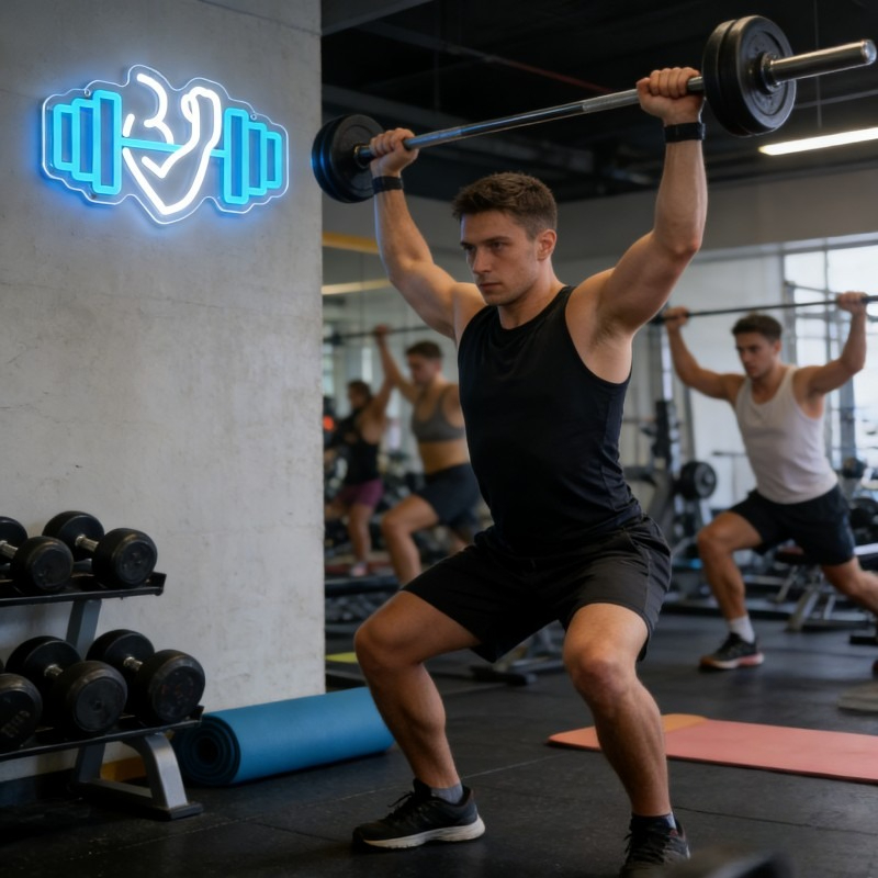 Letreiro Neon LED de Bíceps co - Home Gym Yoga Studio avaliação e preço