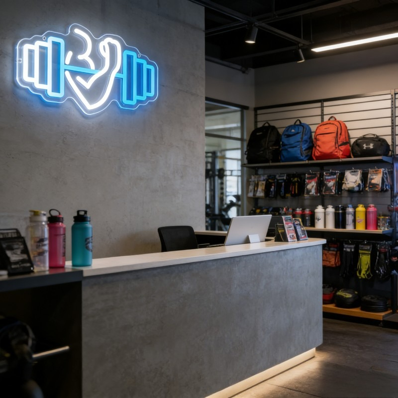 Letreiro Neon LED de Bíceps co - Home Gym Yoga Studio avaliação e preço